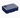Navy blue and white striped lunch box with 'nourish box' branding on a light gray background